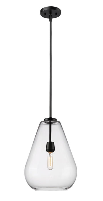 Z-Lite 488P12-MB One Light Pendant, Matte Black