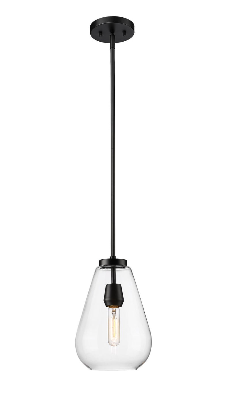 Z-Lite 488P8-MB One Light Pendant, Matte Black