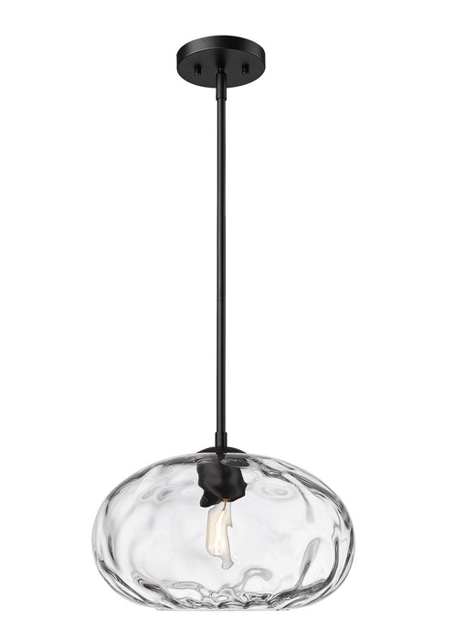 Z-Lite 490P14-MB One Light Pendant, Matte Black