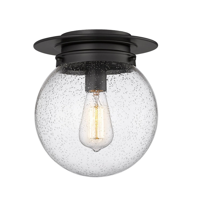 Z-Lite 7506F9-MB One Light Flush Mount, Matte Black
