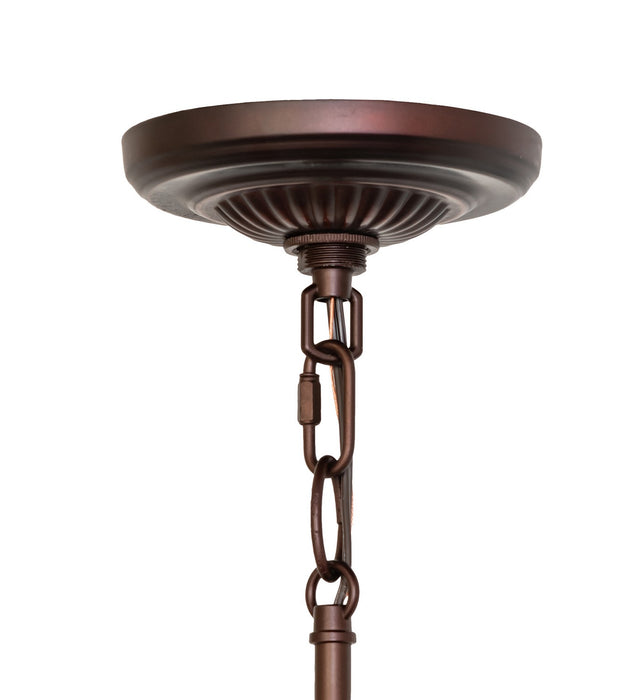 Meyda Tiffany 102299 One Light Pendant, Mahogany Bronze