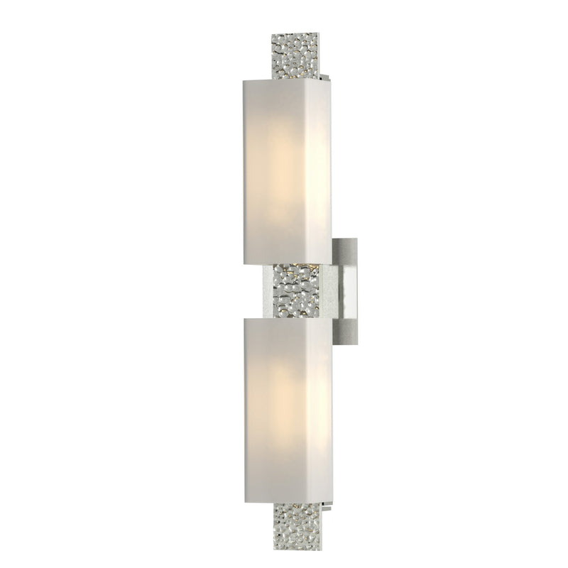 Hubbardton Forge 207695-SKT-85-GG0441 Two Light Wall Sconce, Sterling