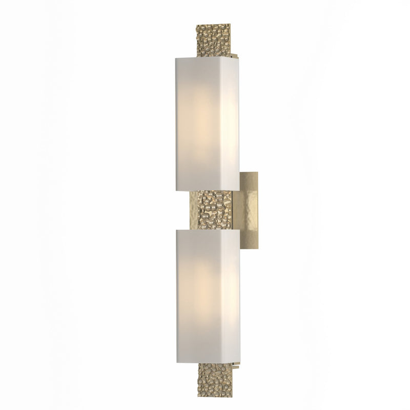 Hubbardton Forge 207695-SKT-86-GG0441 Two Light Wall Sconce, Modern Brass