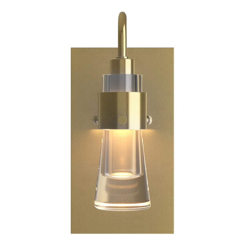 Hubbardton Forge 207720-SKT-86-ZM0343 One Light Wall Sconce, Modern Brass