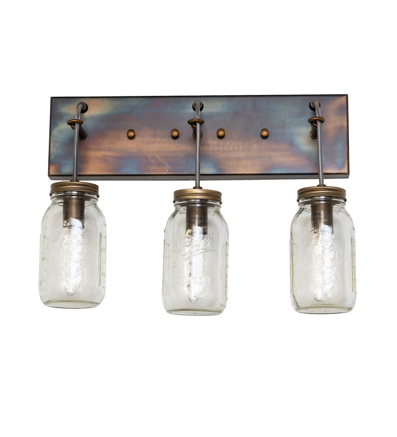 Meyda Tiffany 259052 Three Light Vanity, Light Burnished Antique Copper