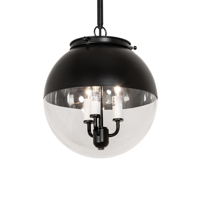 Meyda Tiffany 261591 LED Pendant, Matte Black