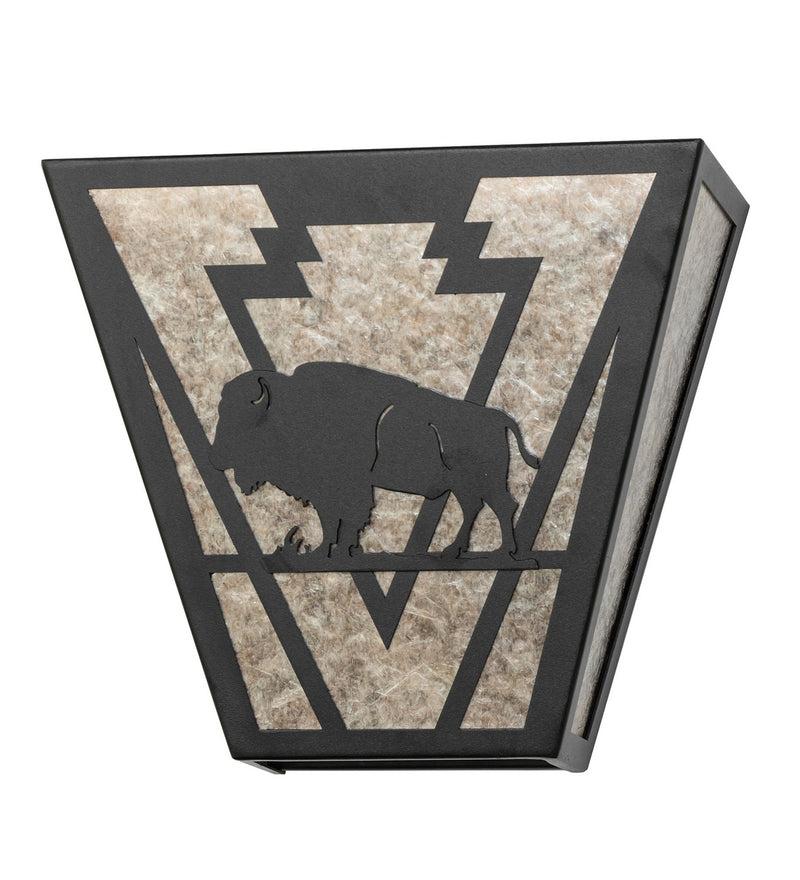 Meyda Tiffany 265560 Two Light Wall Sconce, Textured Black
