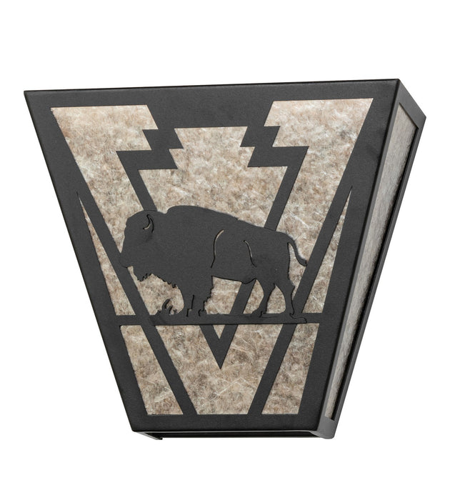 Meyda Tiffany 265560 Two Light Wall Sconce, Textured Black