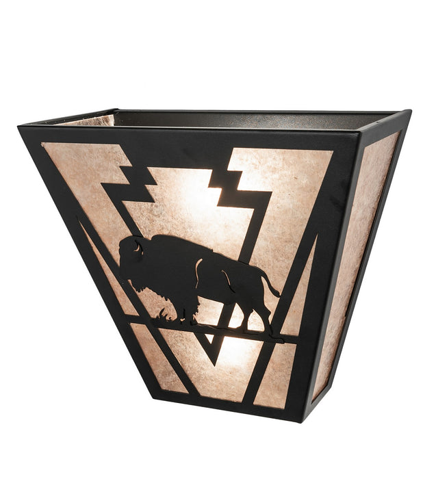 Meyda Tiffany 265560 Two Light Wall Sconce, Textured Black