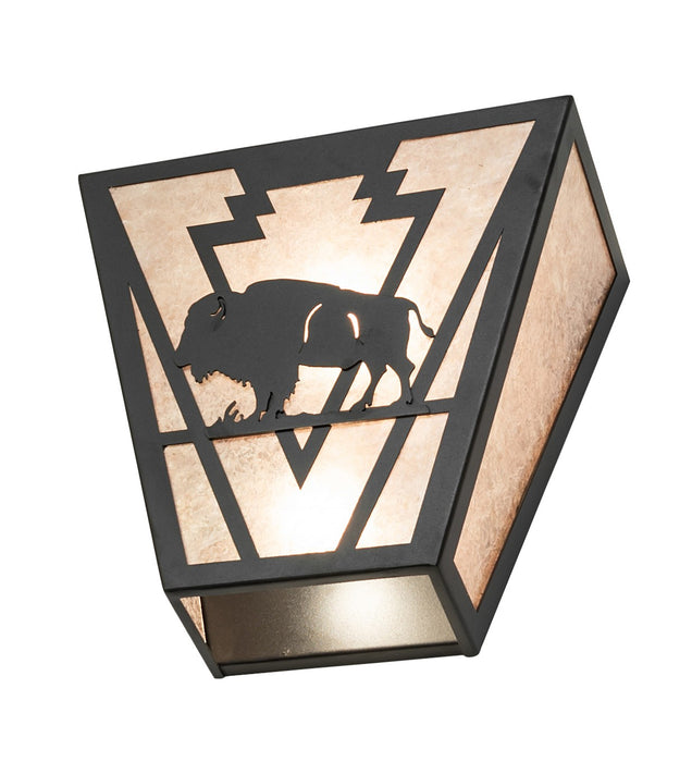 Meyda Tiffany 265560 Two Light Wall Sconce, Textured Black