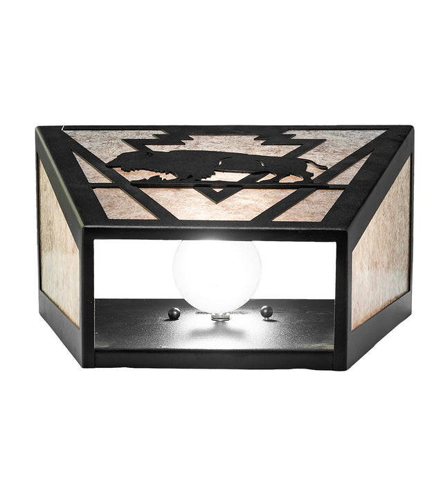 Meyda Tiffany 265560 Two Light Wall Sconce, Textured Black