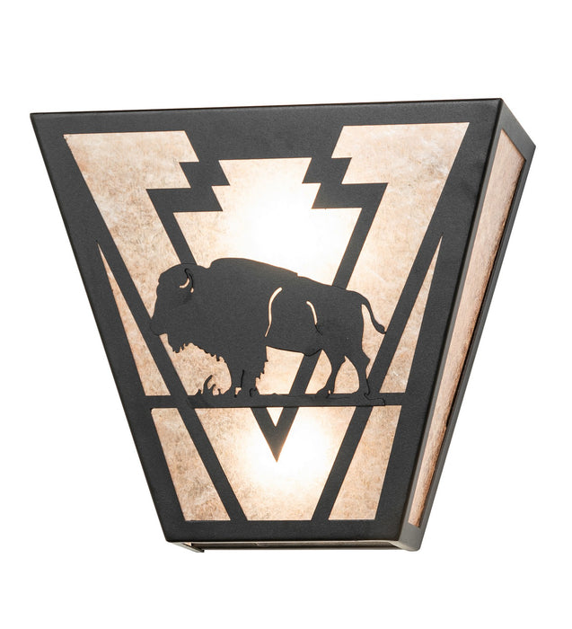 Meyda Tiffany 265560 Two Light Wall Sconce, Textured Black