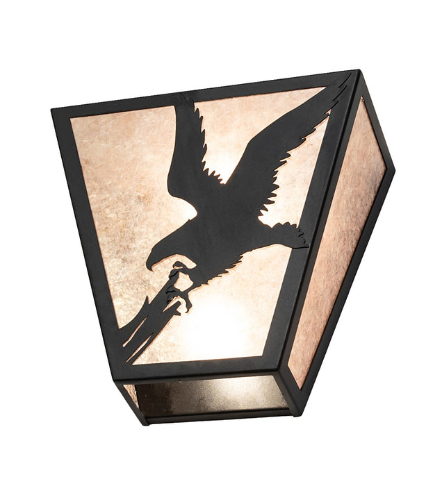 Meyda Tiffany 265562 Two Light Wall Sconce, Textured Black