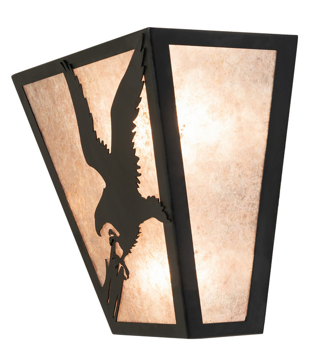 Meyda Tiffany 265562 Two Light Wall Sconce, Textured Black