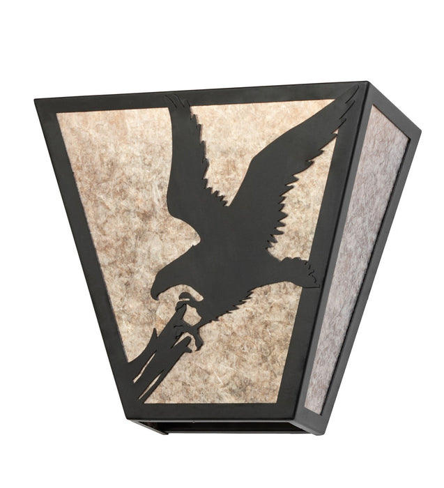 Meyda Tiffany 265562 Two Light Wall Sconce, Textured Black