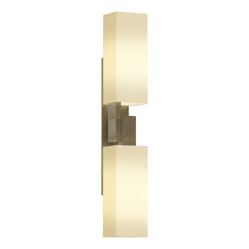 Hubbardton Forge 207801-SKT-84-GG0351 Two Light Wall Sconce, Soft Gold