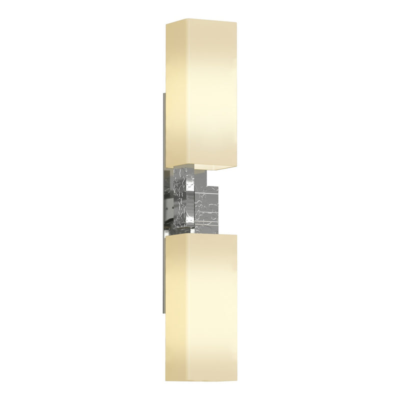 Hubbardton Forge 207801-SKT-85-GG0351 Two Light Wall Sconce, Sterling