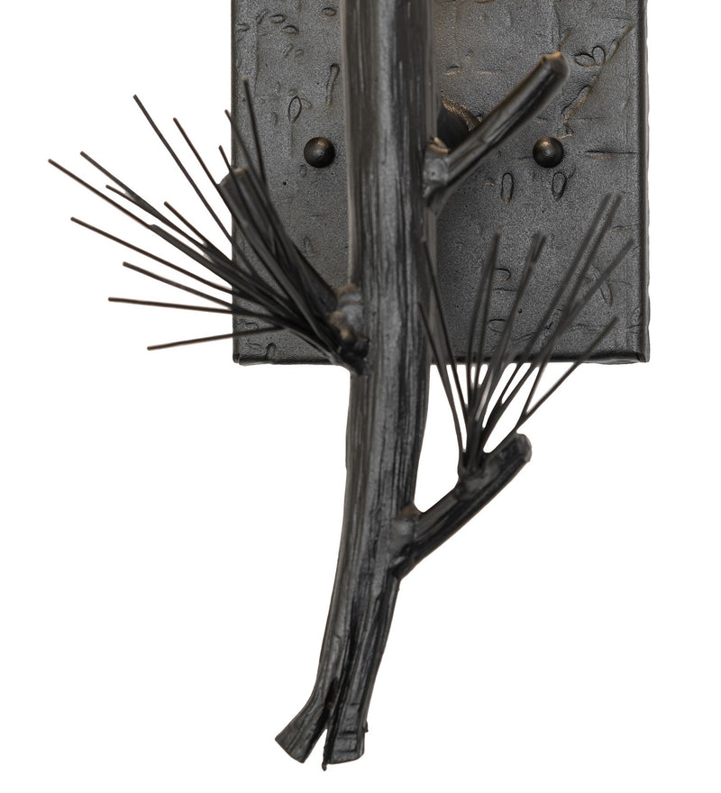 Meyda Tiffany 265636 LED Wall Sconce, Textured Black