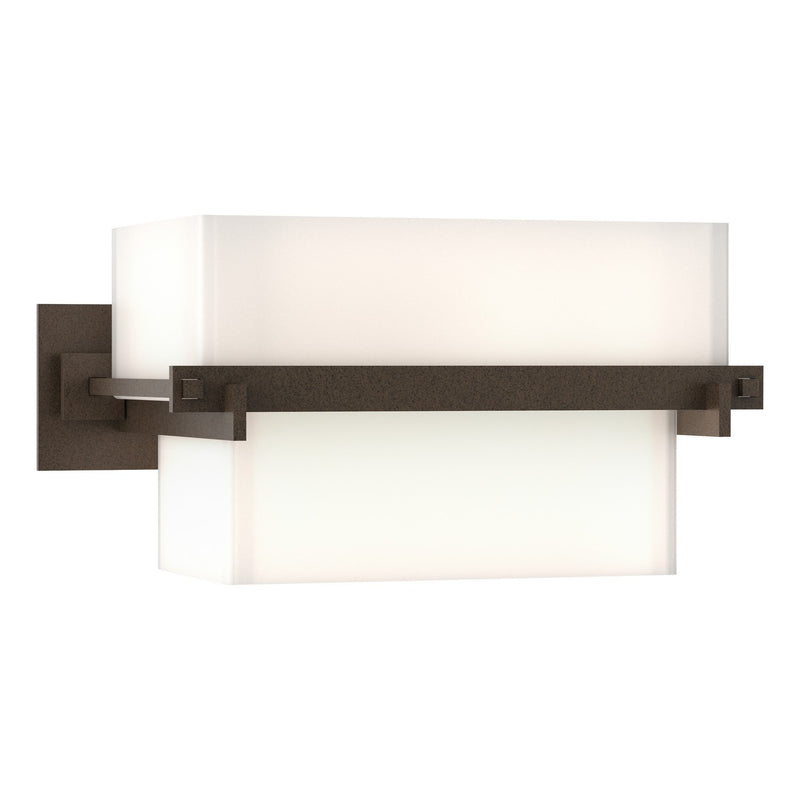 Hubbardton Forge 207821-SKT-05-GG0105 Two Light Wall Sconce, Bronze