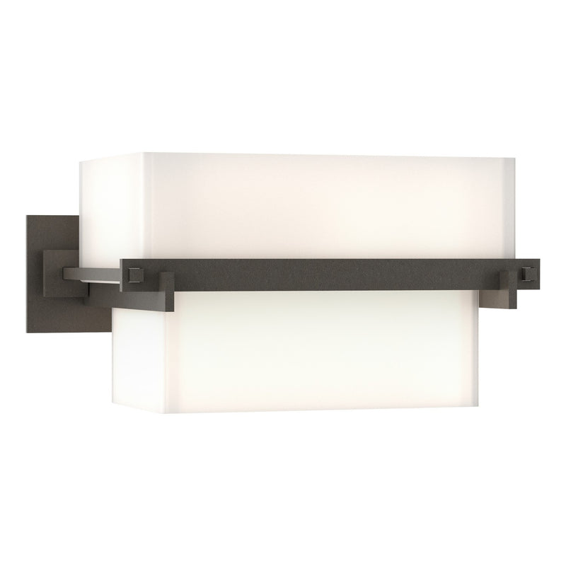 Hubbardton Forge 207821-SKT-07-GG0105 Two Light Wall Sconce, Dark Smoke