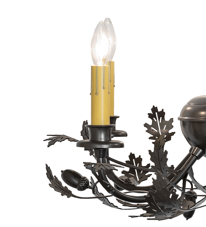 Meyda Tiffany 266809 Six Light Chandelier, Timeless Bronze