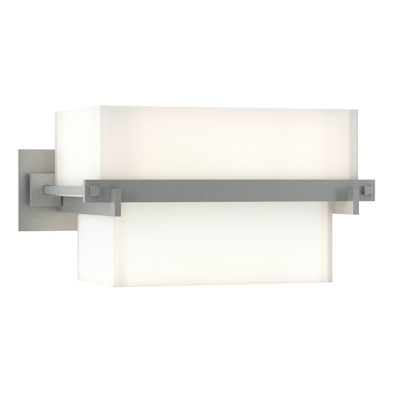 Hubbardton Forge 207821-SKT-82-GG0105 Two Light Wall Sconce, Vintage Platinum