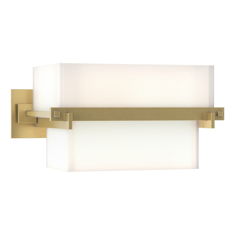 Hubbardton Forge 207821-SKT-86-GG0105 Two Light Wall Sconce, Modern Brass