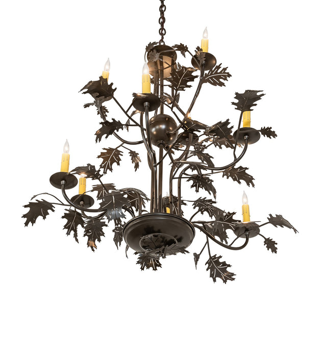 Meyda Tiffany 266816 Nine Light Chandelier, Timeless Bronze