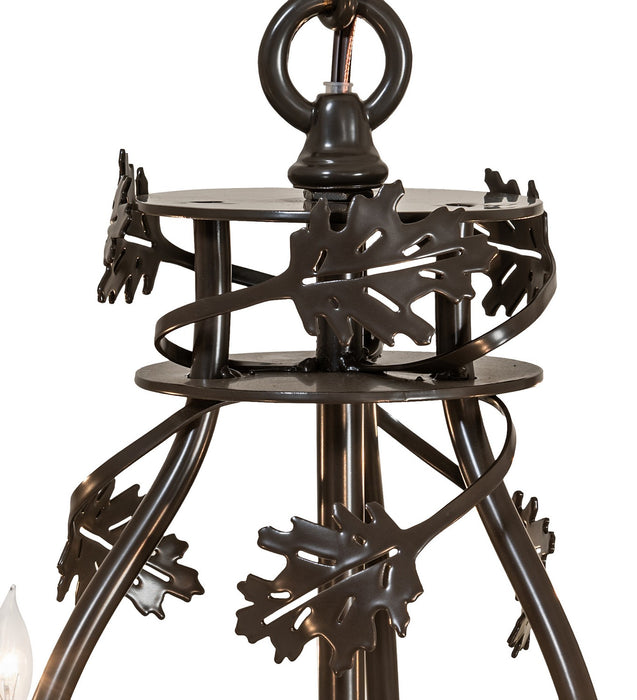 Meyda Tiffany 266817 Six Light Chandelier, Timeless Bronze