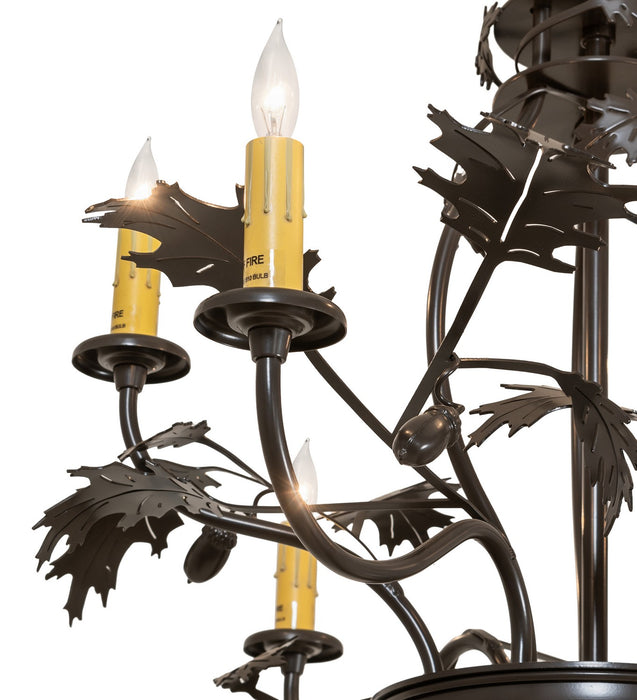 Meyda Tiffany 266817 Six Light Chandelier, Timeless Bronze