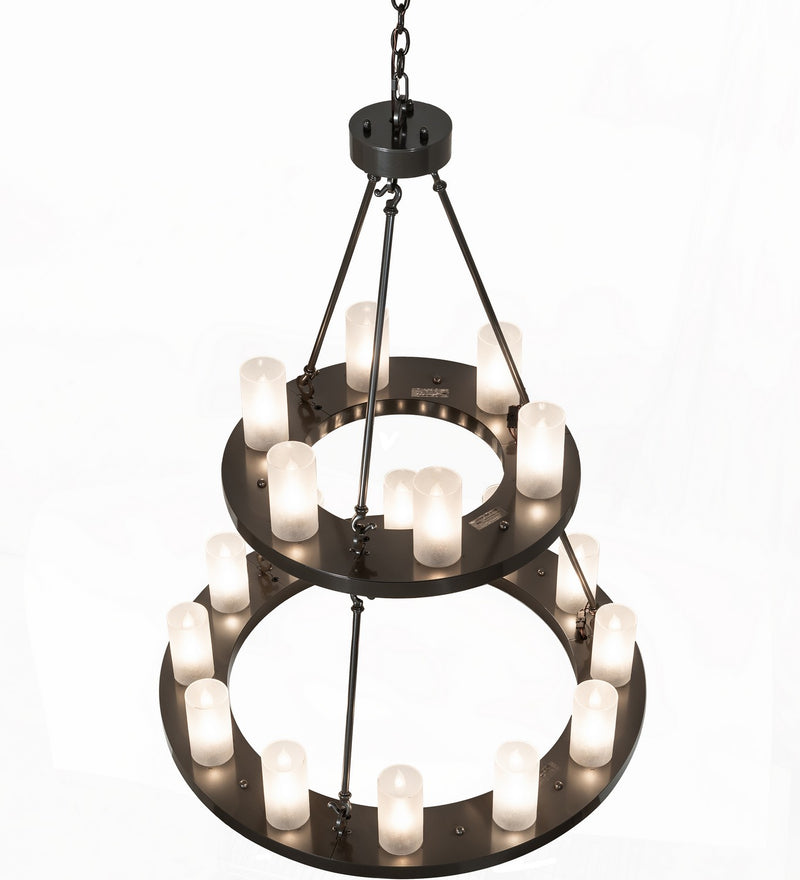 Meyda Tiffany 267118 18 Light Chandelier, Exterior Oil Rubbed Bronze