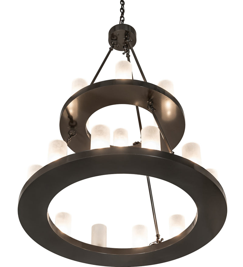 Meyda Tiffany 267118 18 Light Chandelier, Exterior Oil Rubbed Bronze