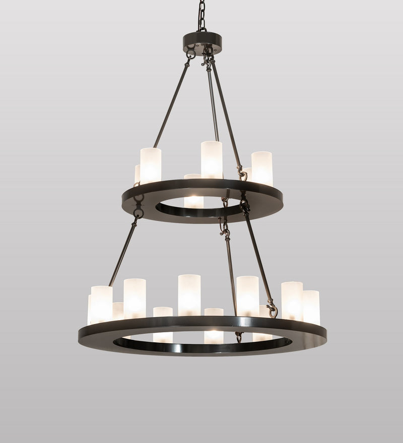 Meyda Tiffany 267118 18 Light Chandelier, Exterior Oil Rubbed Bronze