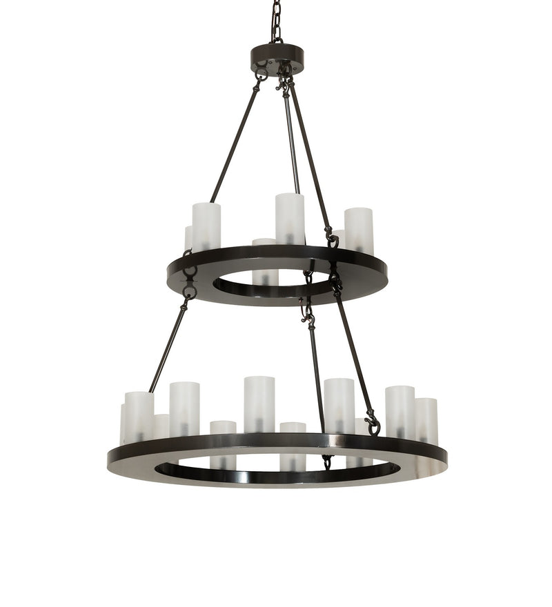 Meyda Tiffany 267118 18 Light Chandelier, Exterior Oil Rubbed Bronze