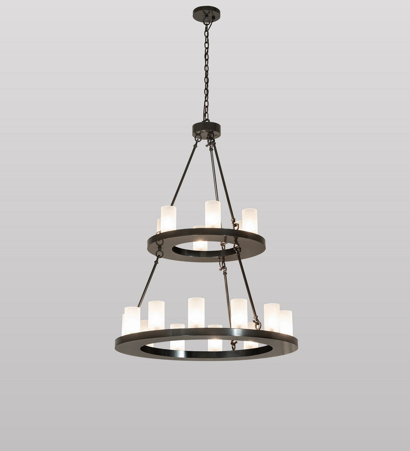 Meyda Tiffany 267118 18 Light Chandelier, Exterior Oil Rubbed Bronze