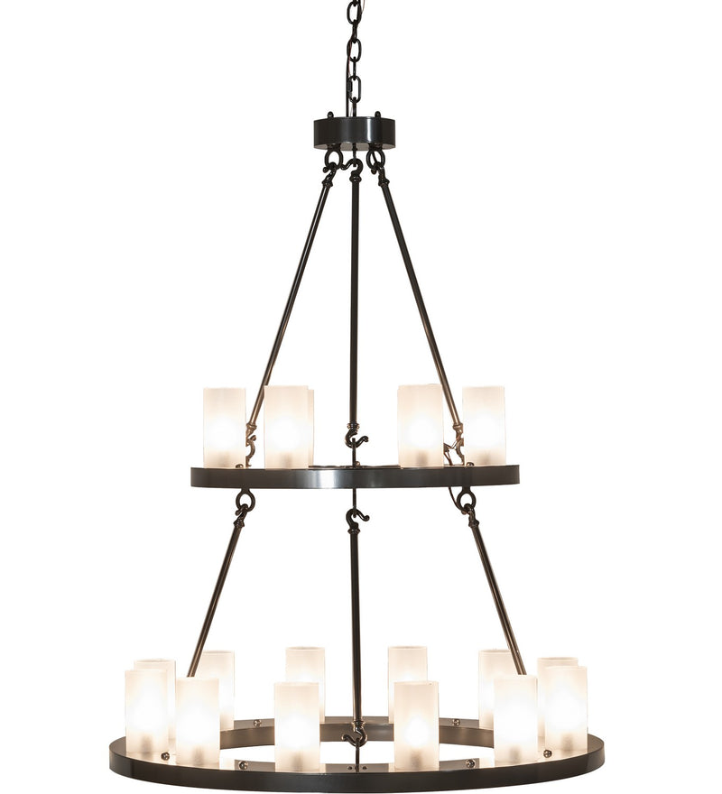Meyda Tiffany 267118 18 Light Chandelier, Exterior Oil Rubbed Bronze