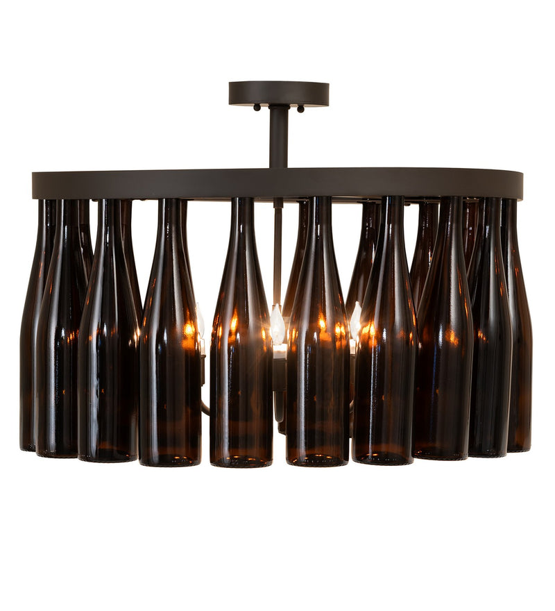 Meyda Tiffany 267170 Five Light Ceiling Fixture, Oil Rubbed Bronze