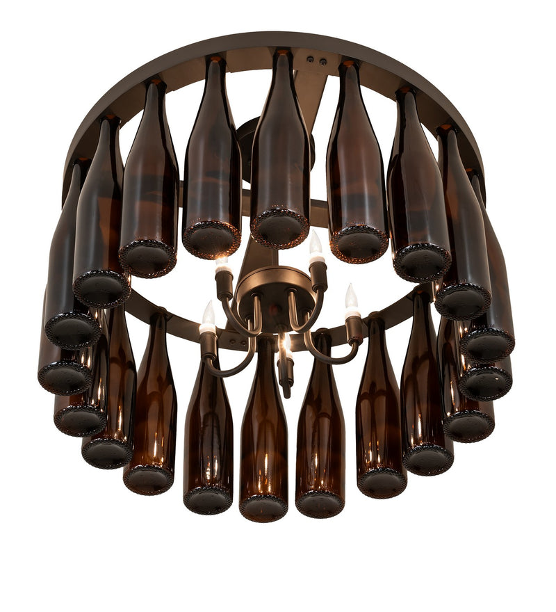Meyda Tiffany 267170 Five Light Ceiling Fixture, Oil Rubbed Bronze