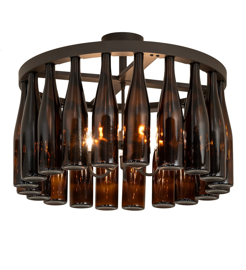 Meyda Tiffany 267170 Five Light Ceiling Fixture, Oil Rubbed Bronze