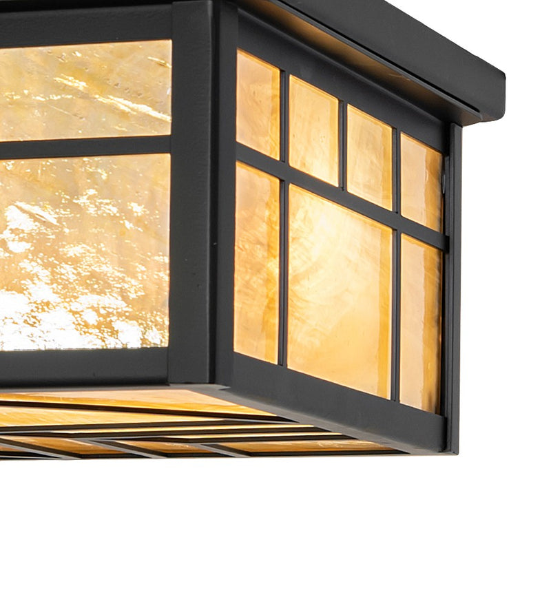 Meyda Tiffany 268104 Two Light Flushmount, Solar Black