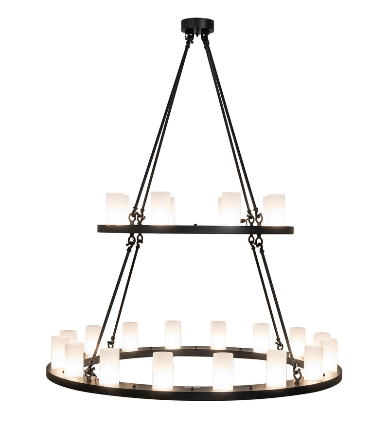 Meyda Tiffany 268193 24 Light Chandelier, Black Satin Wrought Iron
