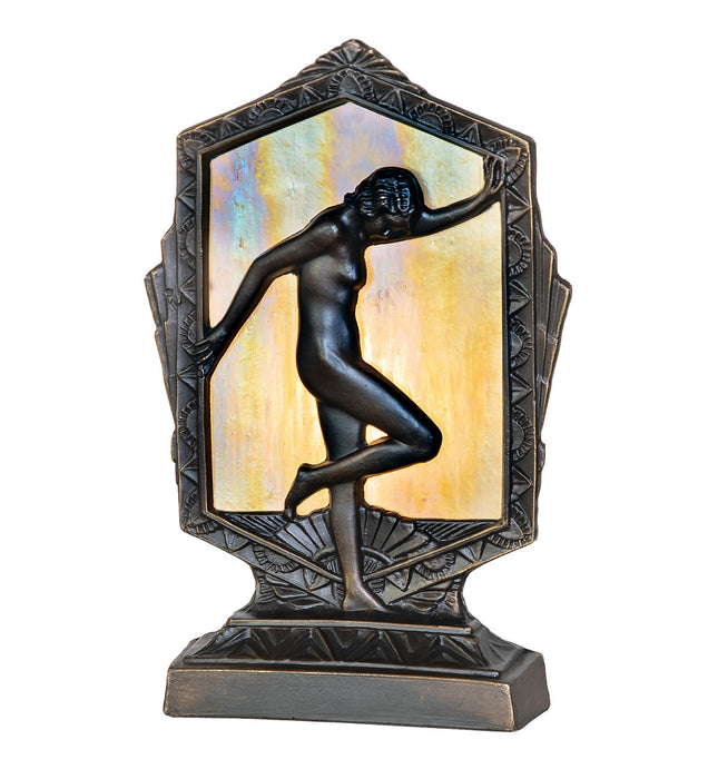 Meyda Tiffany 268414 One Light Accent Lamp, Antique Brass