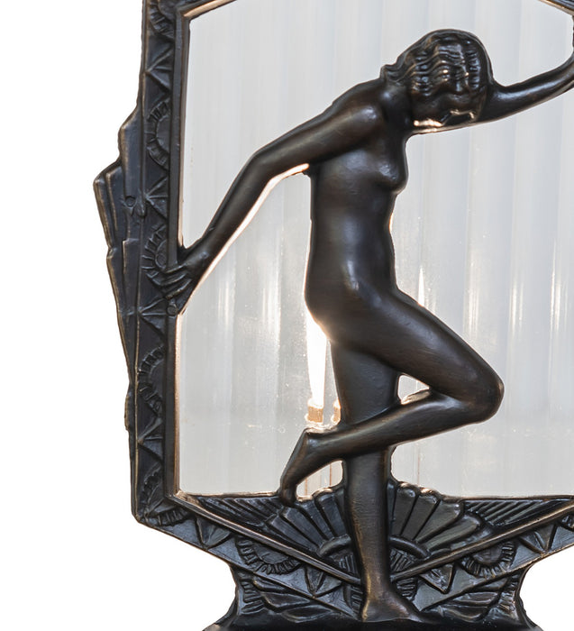Meyda Tiffany 268418 One Light Accent Lamp, Antique Brass