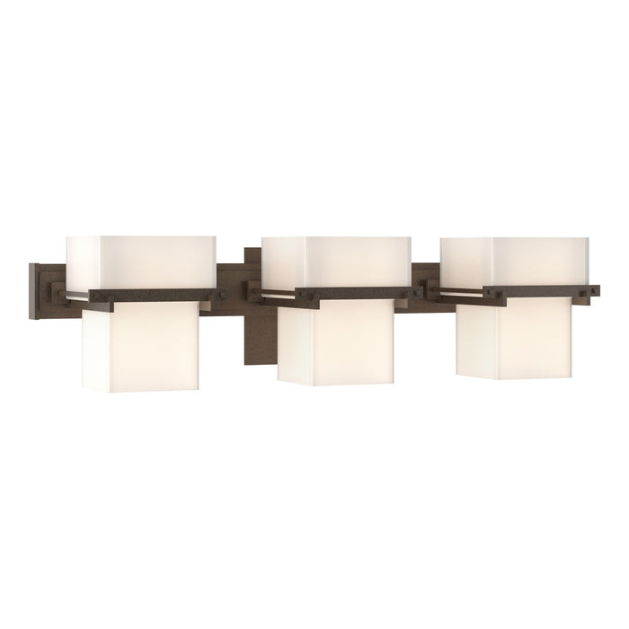 Hubbardton Forge 207833-SKT-05-GG0106 Three Light Wall Sconce, Bronze