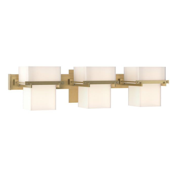 Hubbardton Forge 207833-SKT-86-GG0106 Three Light Wall Sconce, Modern Brass