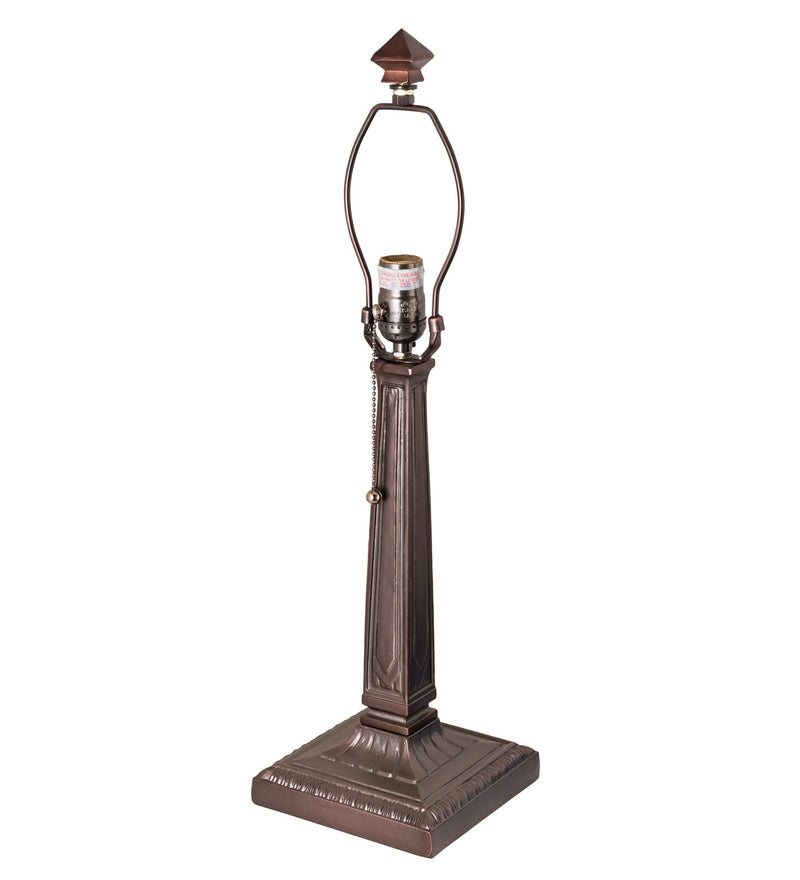 Meyda Tiffany 268466 One Light Table Lamp, Mahogany Bronze