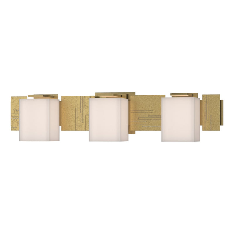Hubbardton Forge 207843-SKT-86-GG0108 Three Light Wall Sconce, Modern Brass