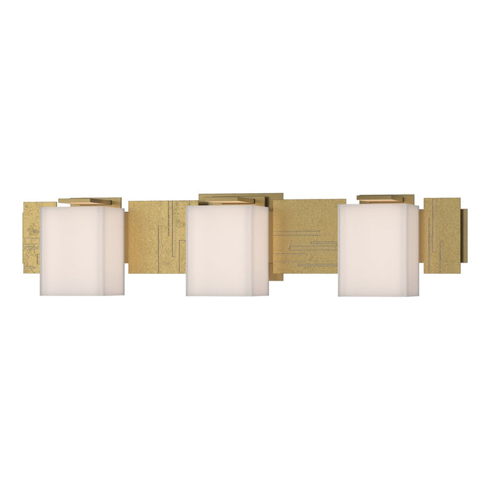 Hubbardton Forge 207843-SKT-86-GG0108 Three Light Wall Sconce, Modern Brass