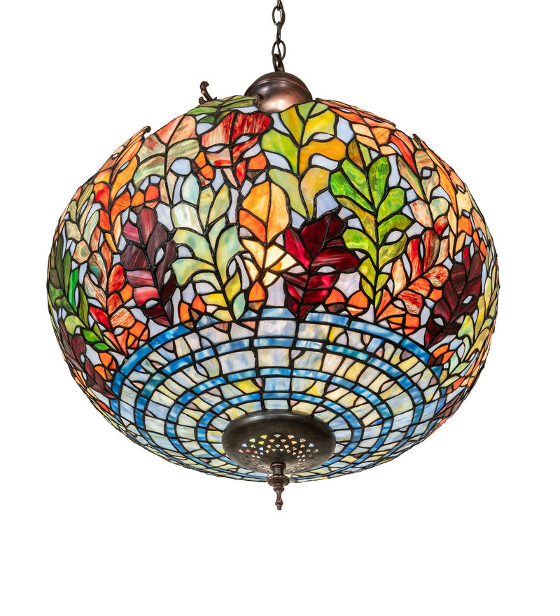 Meyda Tiffany 268656 Three Light Pendant, Mahogany Bronze
