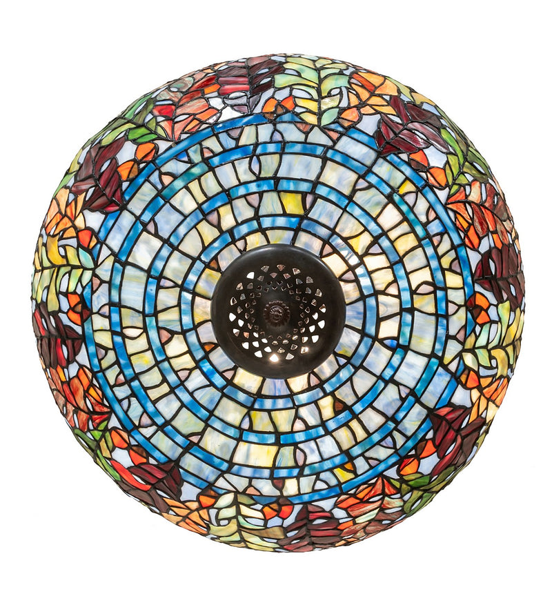 Meyda Tiffany 268656 Three Light Pendant, Mahogany Bronze